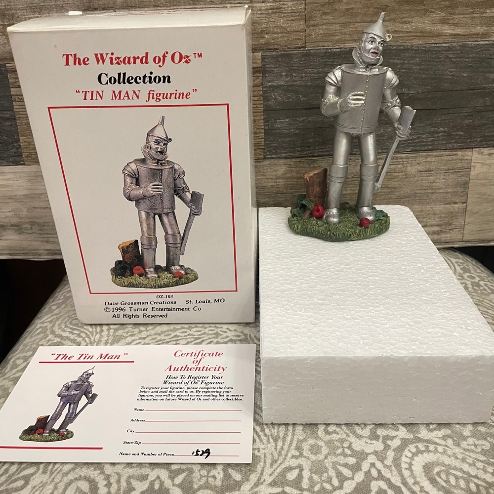VTG Wizard of Oz Tin Man Figurine First Edition Dave Grossman Creations 1996